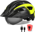 Adult Bike Helmet with Visor and Goggles - Lightweight Safety