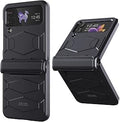 DDJ Shockproof Armor Galaxy Z Flip 4 Case - Hinge Protection Black