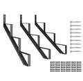 Steel Stair Riser 3 Step Stringer for 28in Deck Height - Heavy Duty