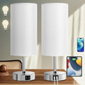 Yarra-Decor Bedside Lamps with USB Port - Touch Control 3-Way Dimmable