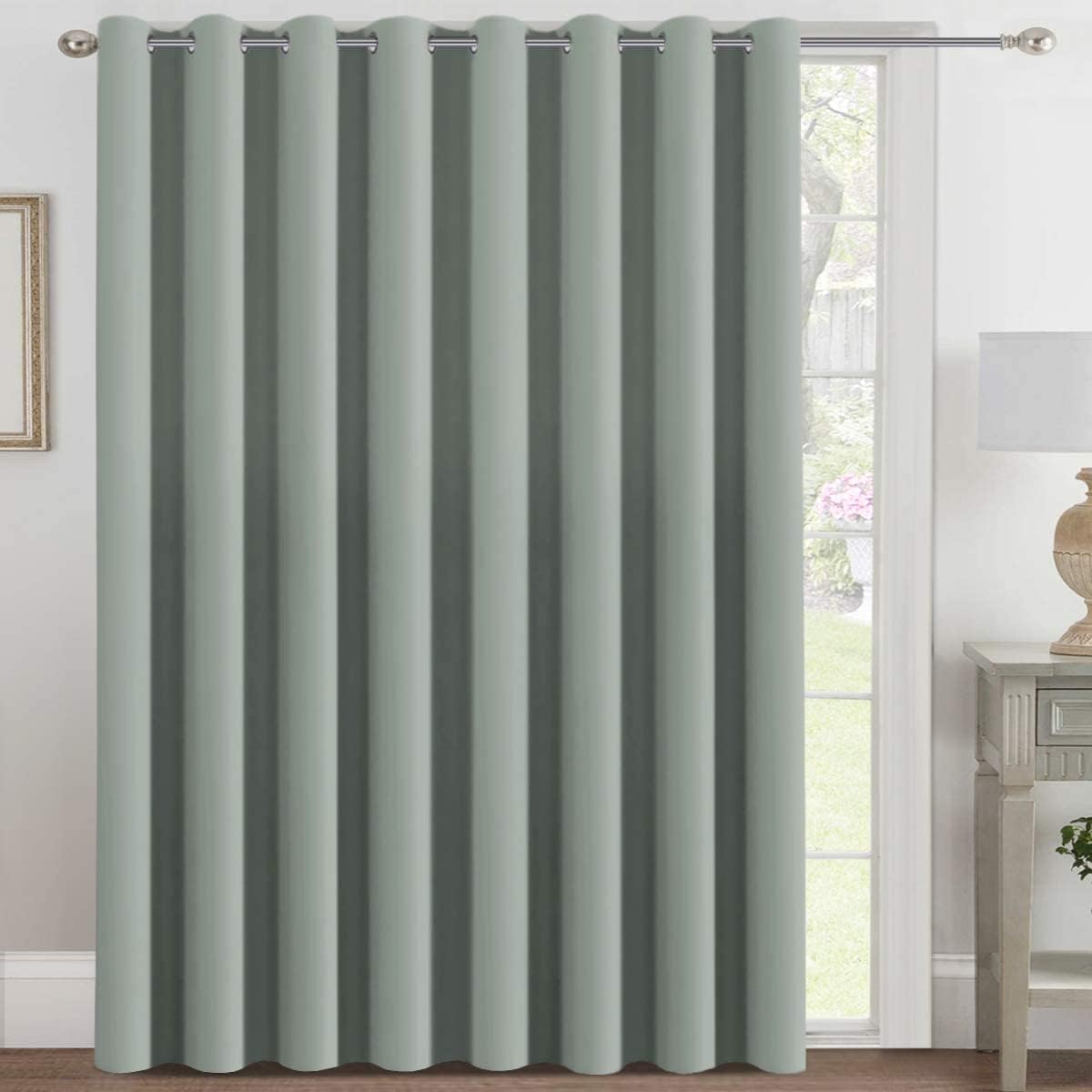 H.VERSAILTEX Blackout Patio Curtains for Sliding Door 100 x 84