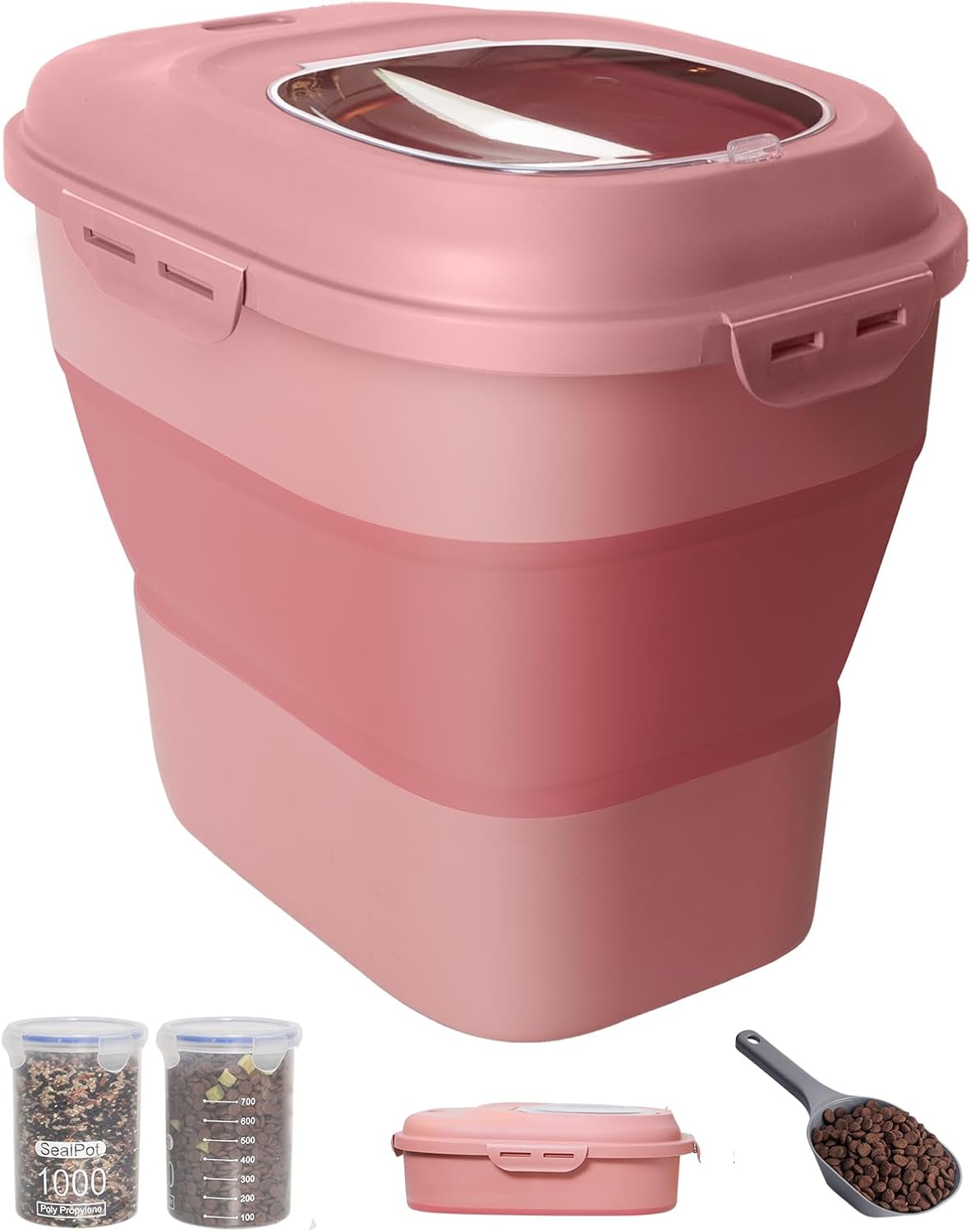 30-35 Lbs Dog Food Storage Container with Airtight Lids