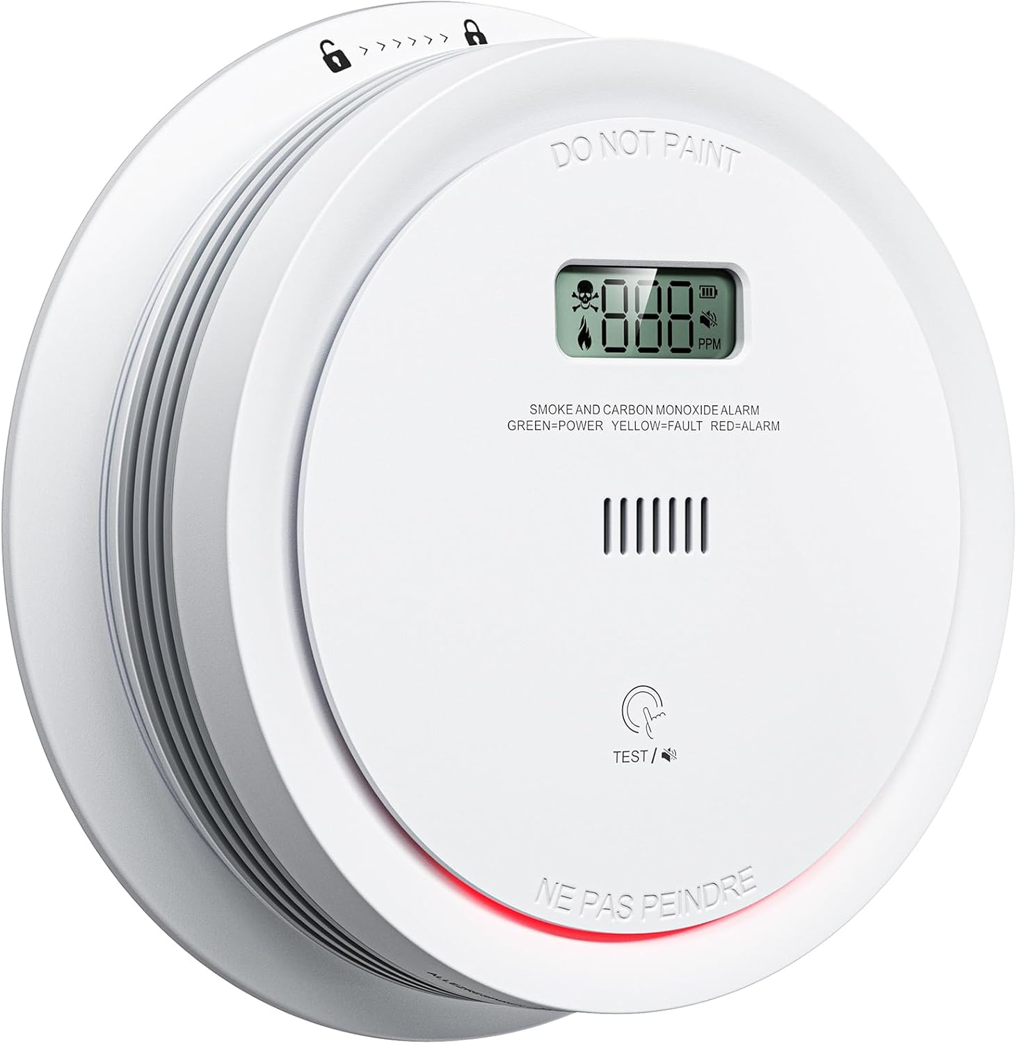 Smoke Detector Carbon Monoxide Detector Combo for Home Safety