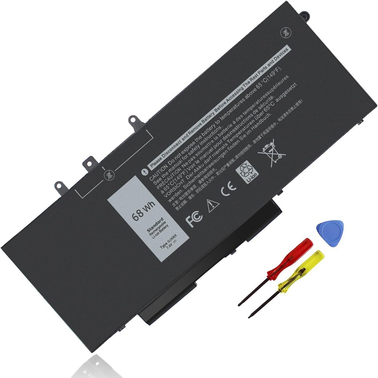 GJKNX 7.6V 68WH Battery Replacement for Dell Latitude Series