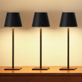 Cordless Table Lamp 3 Pack - Portable Rechargeable Battery Lamps