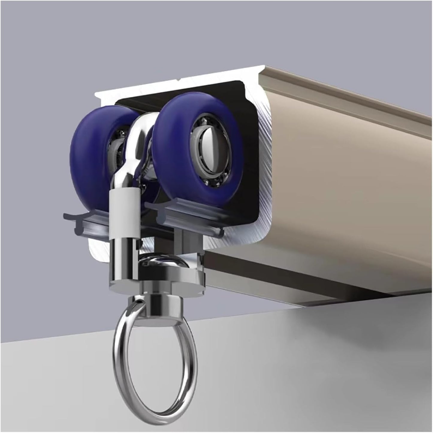 Extra Strong Ceiling Mount Curtain Track for Heavy Curtains by icVantA