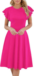 HELYO Women's Semi-Formal Ruffle Sleeves V-Back Fit (Style KHML)