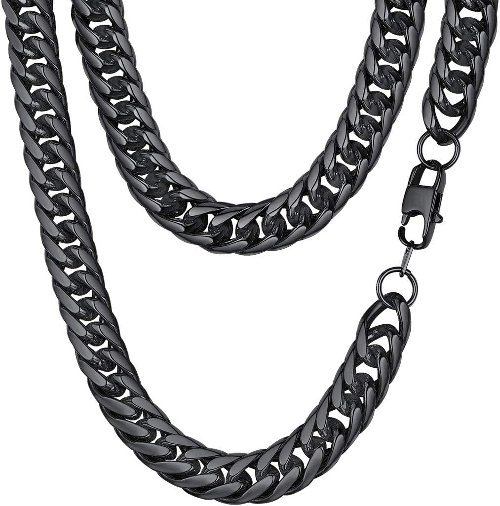 FindChic Men Curb Chain Necklace - Stylish Gold Plated Jewelry