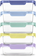 Ello Color Lock 3.4 Cup Meal Prep Set - Leak-Proof 5-Pack