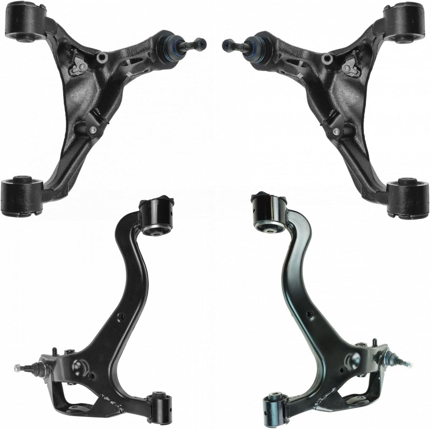 TRQ Front Upper and Lower Control Arm Set for Range Rover Sport