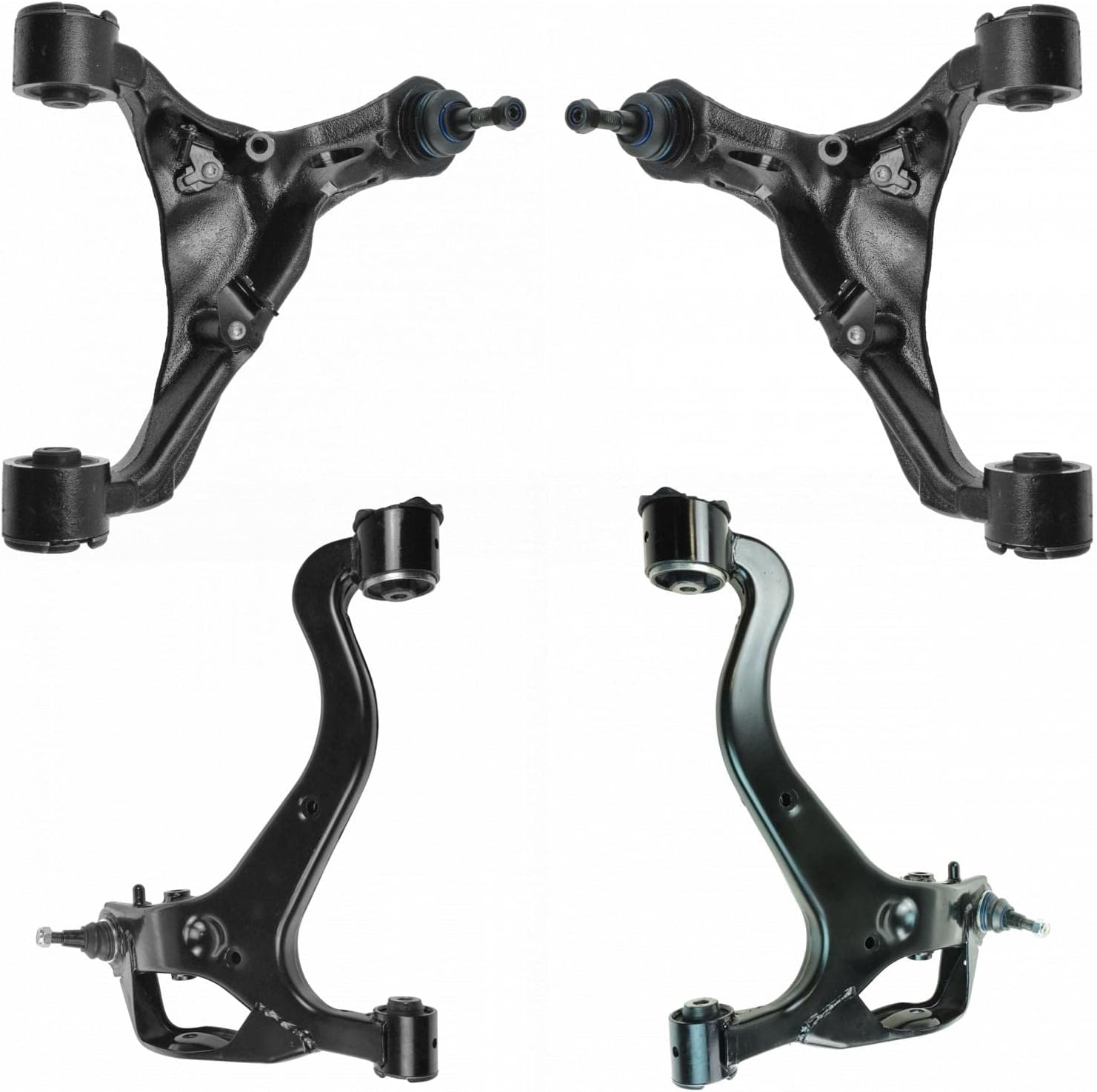 TRQ Front Upper and Lower Control Arm Set for Range Rover Sport