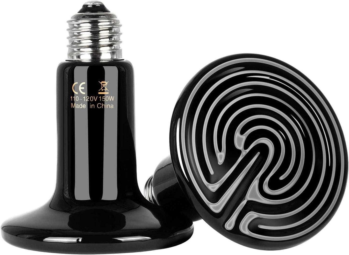 Safe and Warm 150W Reptile Heat Bulb 2-Pack