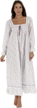 The 1 for U Dorothy Flannel Nightgowns for Women - Cozy Victorian