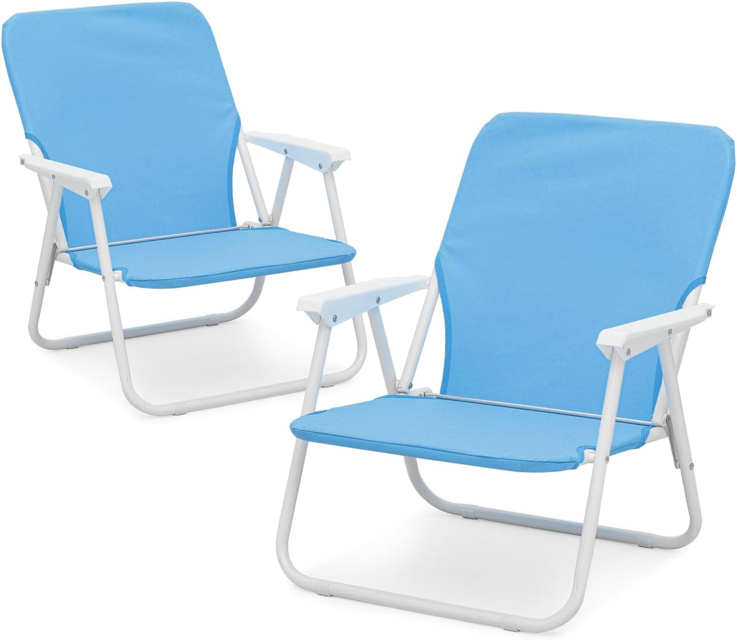 Portable Beach Chairs: Comfort & Support, 2-Pack