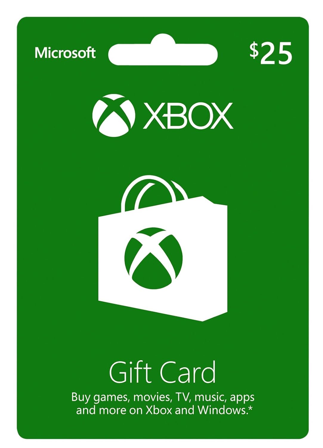 Xbox $25 Gift Card for Games and Entertainment on Xbox