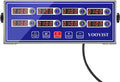 Professional Commercial 8 Channel Kitchen Timers - Loud Programmable