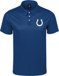 FOCO NFL Men's Team Color Primary Logo Performance Polo - Colts