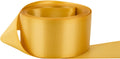 Double Faced Satin Ribbon 4in Old Gold - Premium Gloss Finish