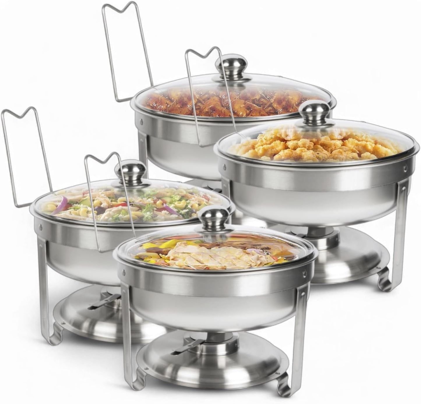 Alpha Living Chafing Dish Buffet Set of 4 for Elegant Catering