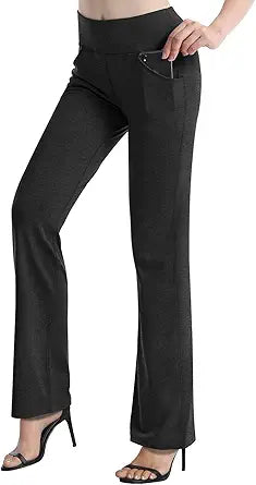 HISKYWIN Inner Pocket Yoga Pants for Comfort and Style