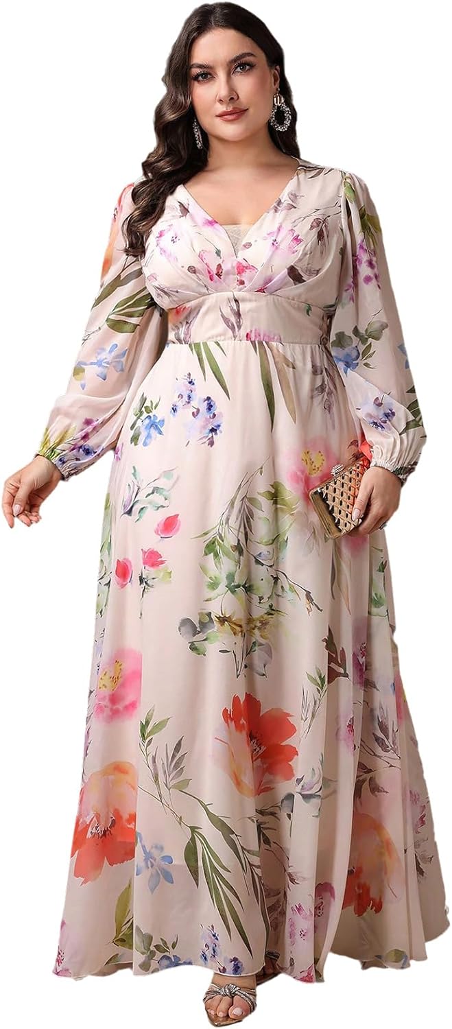 Plus Size Womens Floral Print Maxi Dress for Every Occasion