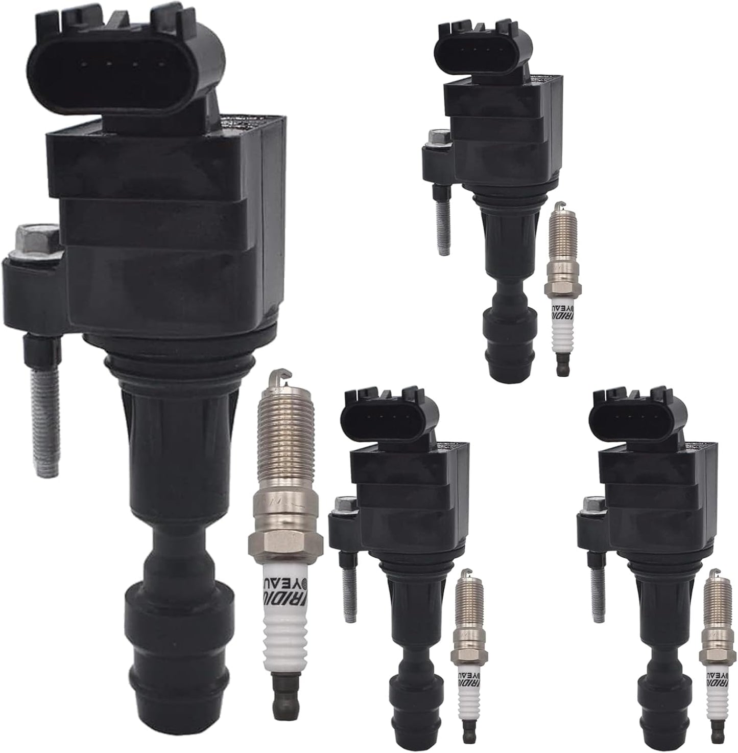 UF491 Ignition Coil Pack and Iridium Spark Plugs Set for Chevy
