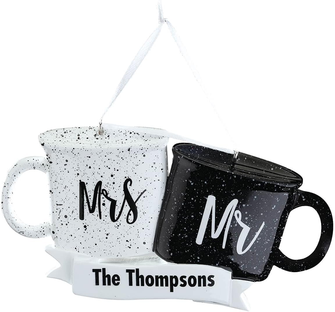 Personalized Mr. and Mrs. Coffee Mugs - Fox Valley Traders