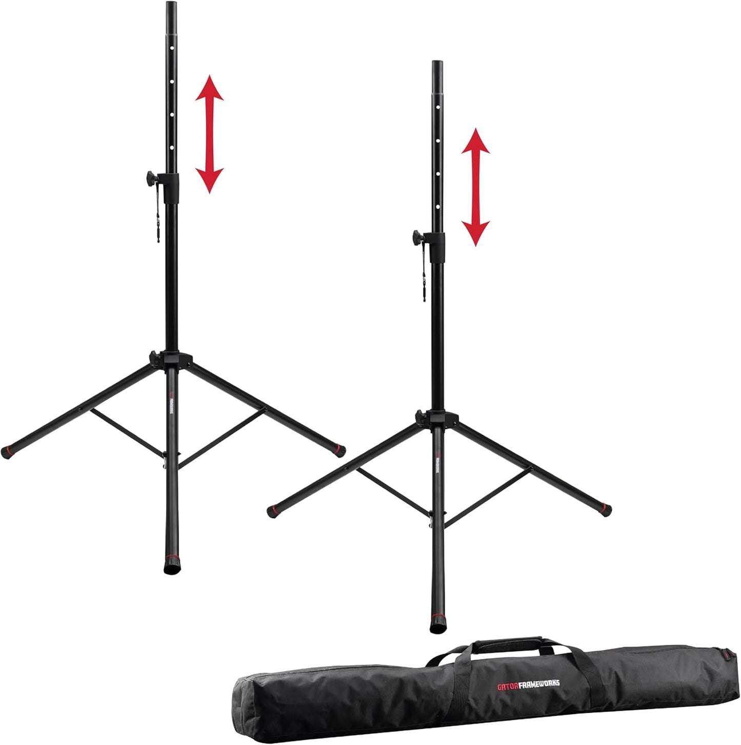 Gator Frameworks Speaker Stand Set with Carry Bag for Easy Transport