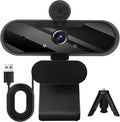 USB HD 1080P Video Webcam with Wide Angle Lens - Clear Calls