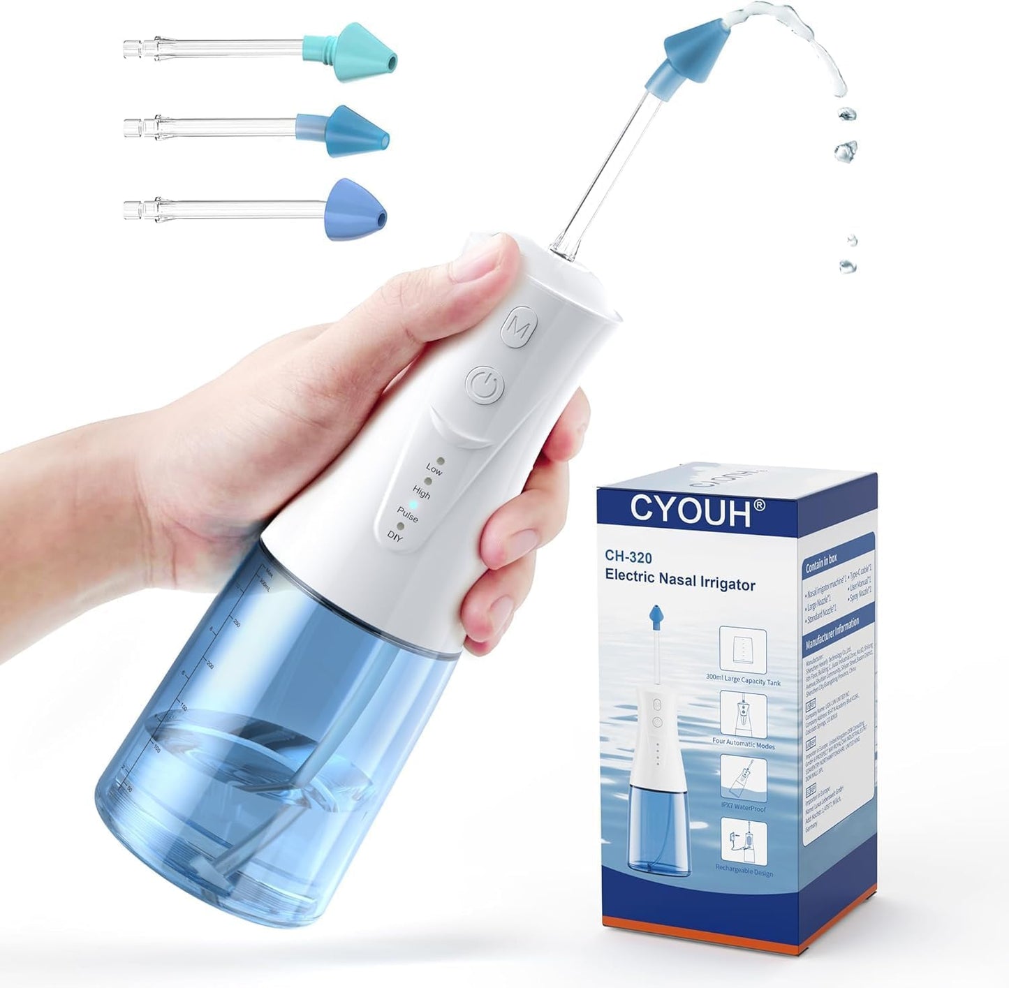 Electric Nasal Irrigation System for Effective Sinus Rinse