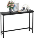 VASMIA Console Table 39 in Bamboo Narrow Entryway Table - Rustic