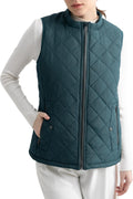 Classic Quilted Vest for Women with Handy Pockets for All Seasons