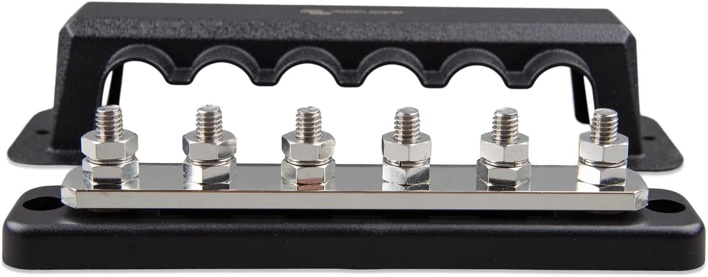 Victron Energy Busbar 250A 6P with Cover for High Current Needs