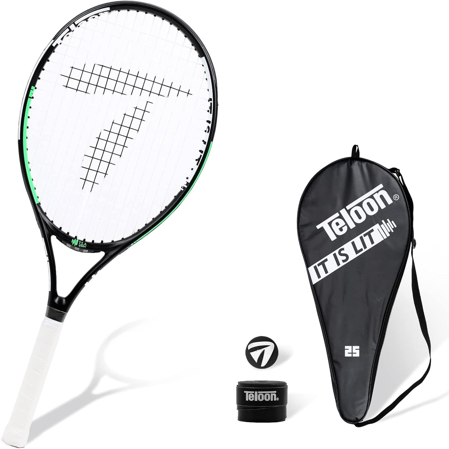 Teloon Kids Tennis Racket for Ages 3-12, Perfect for Beginners