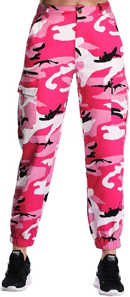 Stylish Camo Pants for Women - Cool Cargo Trousers with Pockets