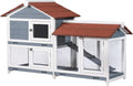 Good Life Two Floors 62in Wooden Outdoor Indoor Rabbit Hutch - Roomy