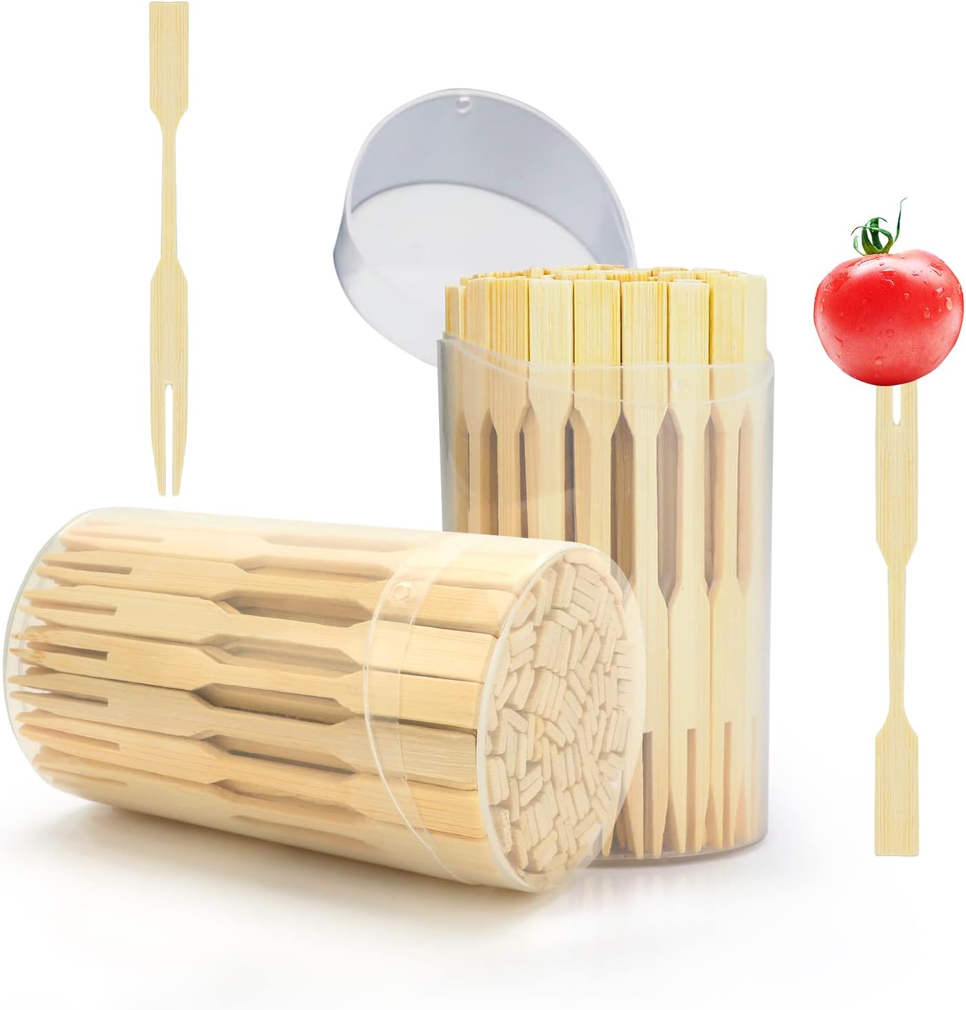 220 Bamboo Mini Forks: Perfect Appetizer Toothpicks