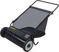 Push Lawn Sweeper 26-in Width - Large Hopper Manual Yard Sweeper
