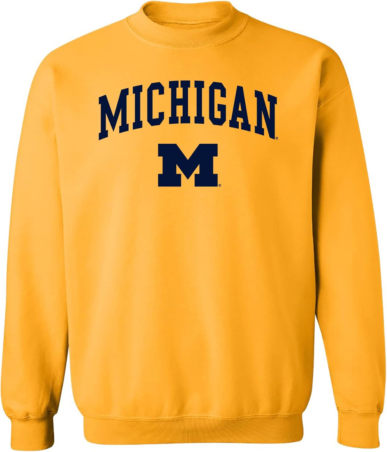 NCAA Arch Logo Team Color Crewneck Sweatshirt for Fans