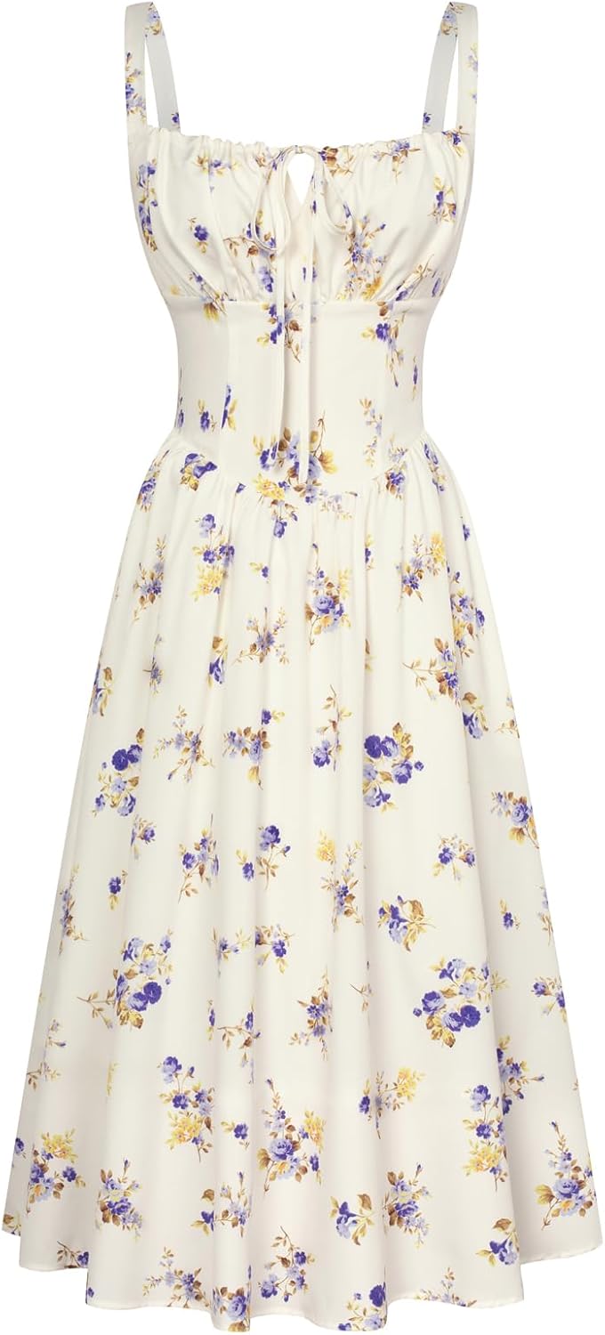 Floral Printed Corset Dress for Stylish Summer Outfits