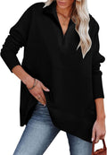 Dokotoo Women's Oversized Half Zip Sweatshirt - Casual Comfort Hoodies