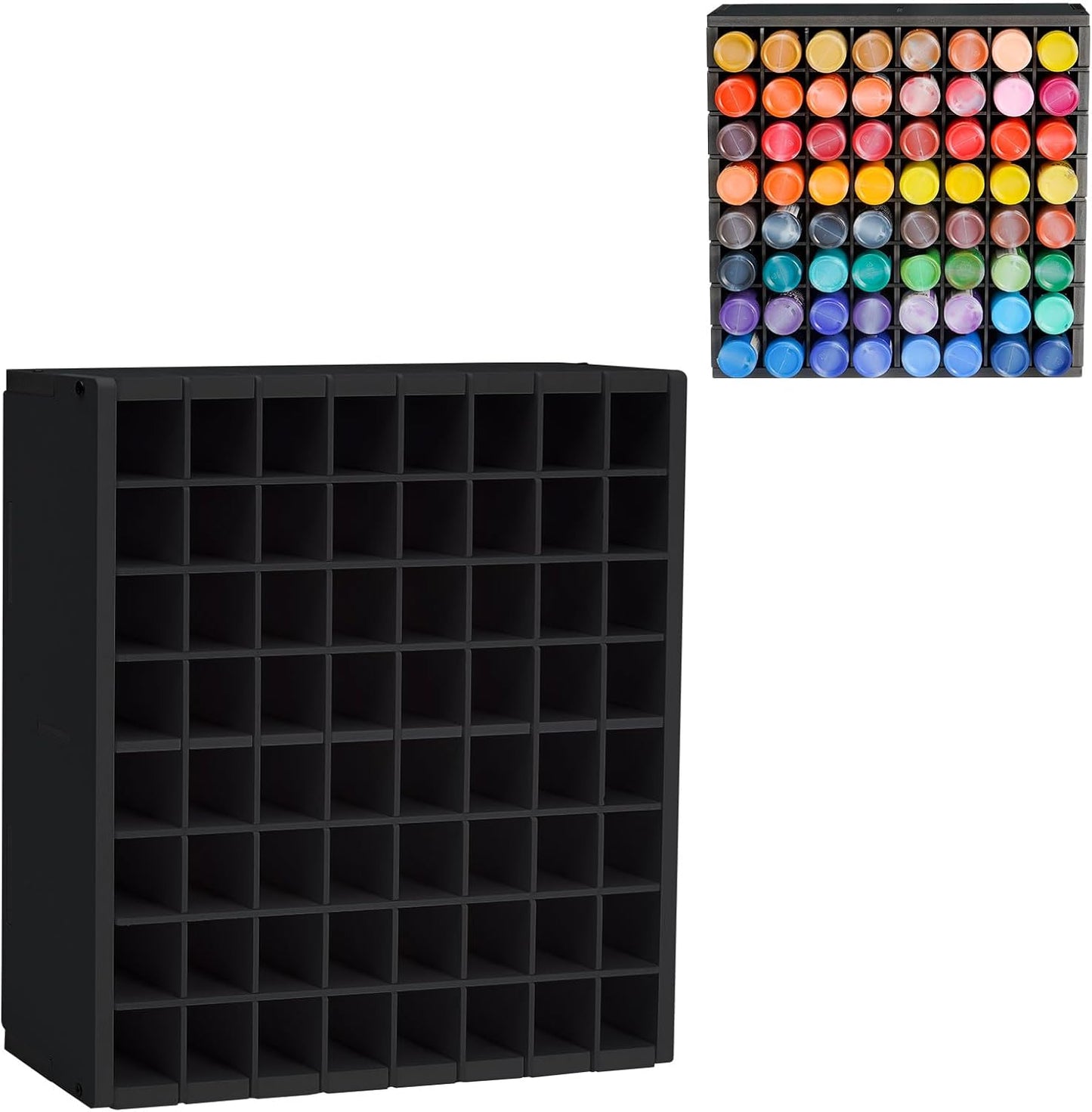 64 Grids Craft Paint Storage Organizer for 2oz Acrylic Paints