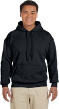 Gildan Adult Heavy Blend 8 oz 50/50 Hood - BLACK 5XL
