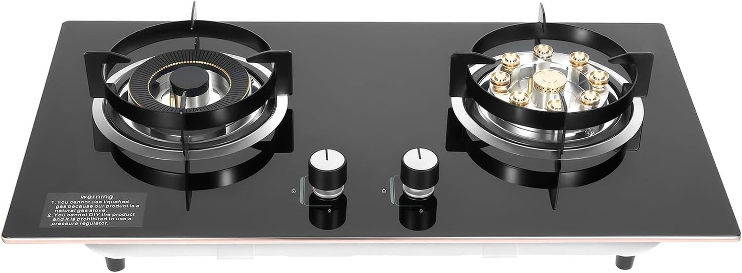 Dual Burner Gas Cooktop 28.7in for Efficient Home Cooking
