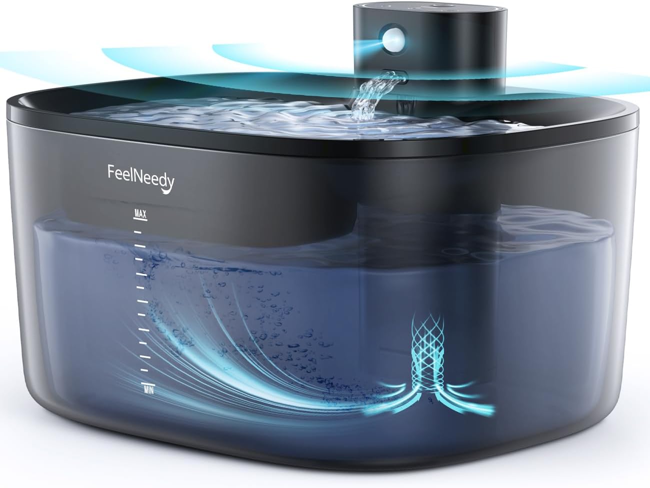 Pumpless Wireless Cat Water Fountain for Cats Indoor Use