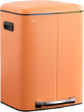 Marco Rectangular 10.6-Gallon Double Bucket Trash Can - Soft-Close Lid