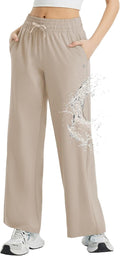 baleaf Women's Hiking Pants Wide Leg Travel Pants - UPF 50