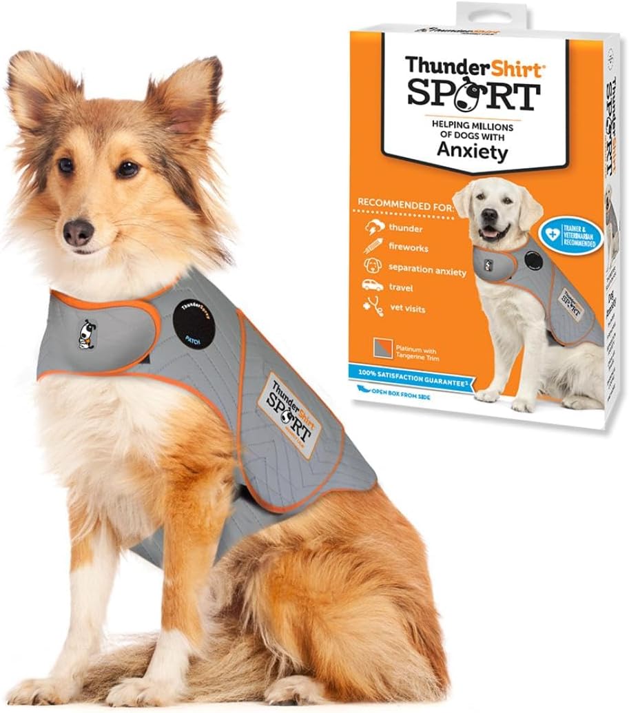 ThunderShirt for Dogs - Large Platinum Sport Calming Vest