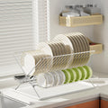 Dish Drying Rack with Drip Tray, 3 Tier Collapsible Stainless Steel