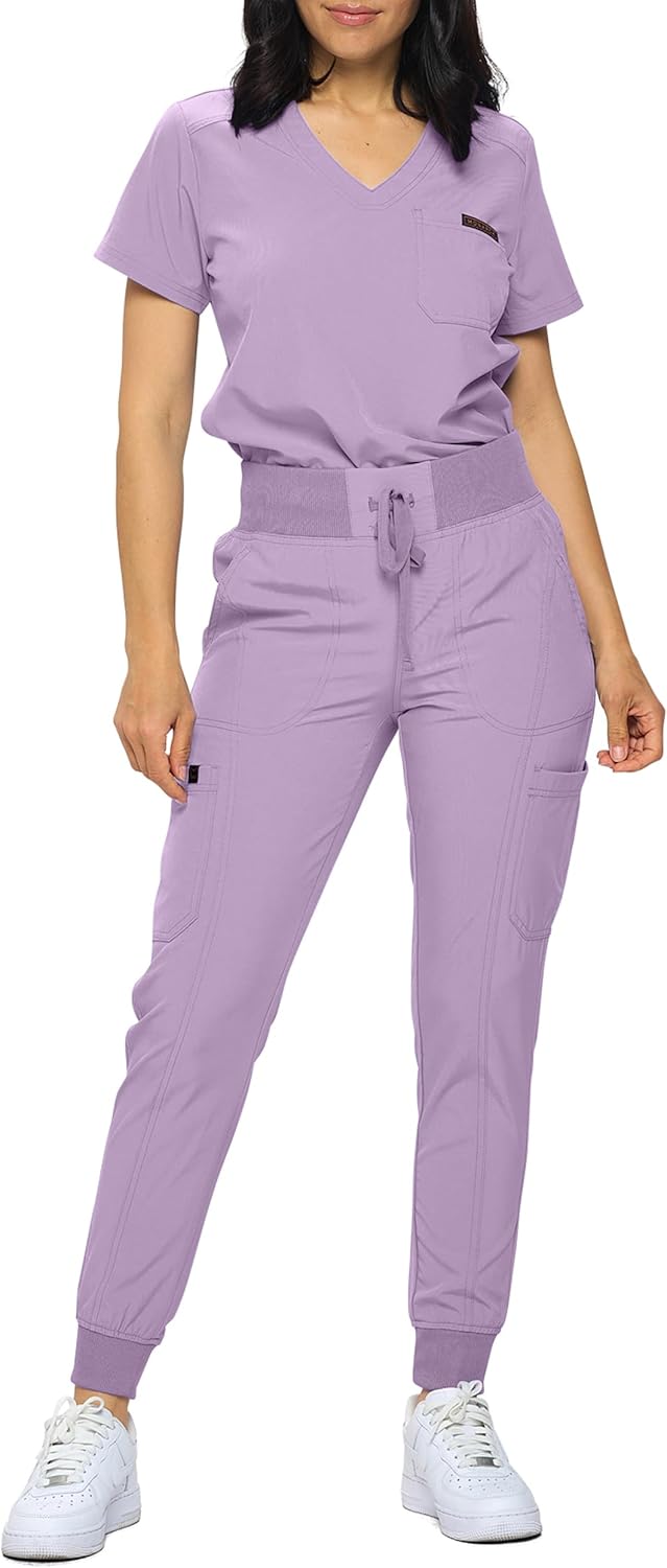 Monarch Uniforms Slim Fit Stretchy Scrubs for Women Joggers